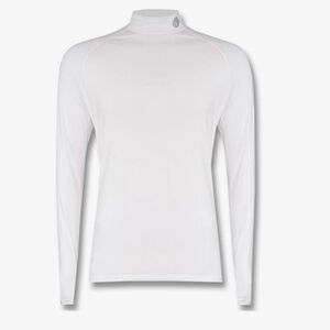 SParms Sun Protection Body Warm High Neck Golf Mock White Mens Size XL